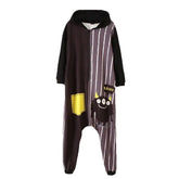 Cartoon Monster Loose Hooded Jumpsuit